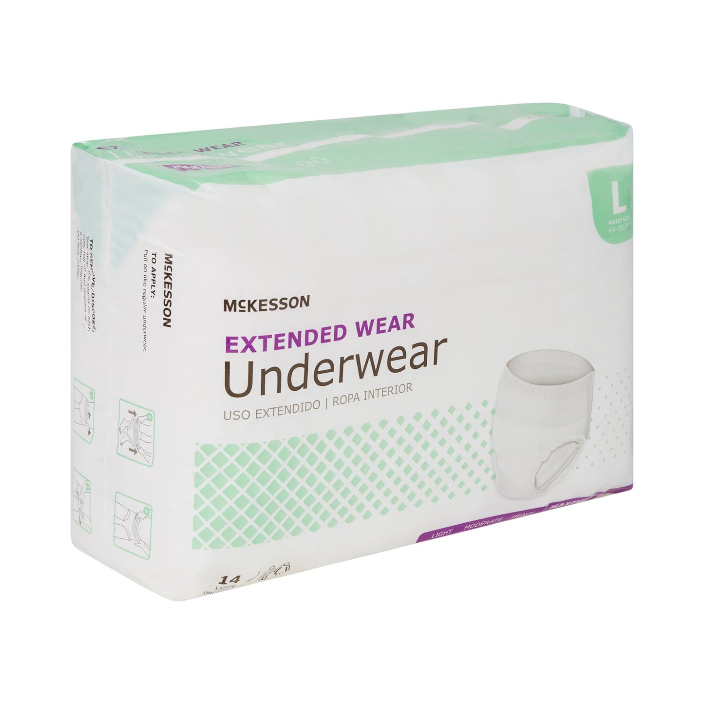 UNDERWEAR, EXTENDED WEAR LG 44-58 (14EA/BG 4BG/CS)
