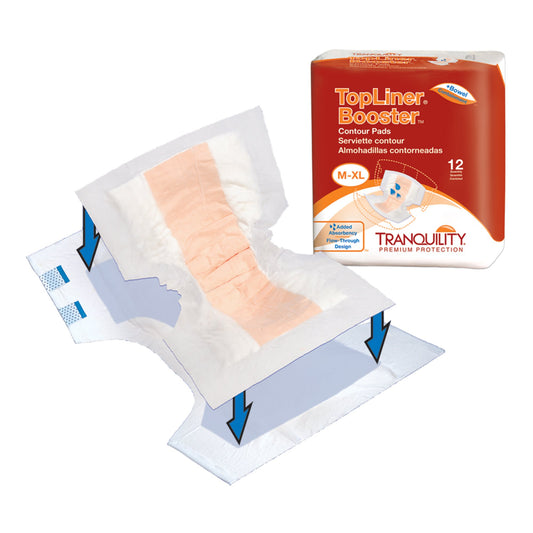 Tranquility® Top Liner® Added Absorbency Incontinence Booster Pad 13½ x 21½ Inch