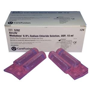 CareFusion AirLife Modudose Unit Dose Saline 15mL 0.9% Inhalation, Sterile