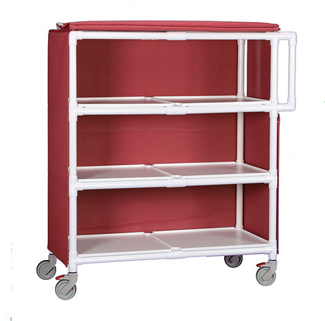 Jumbo Linen Cart Three Shelves