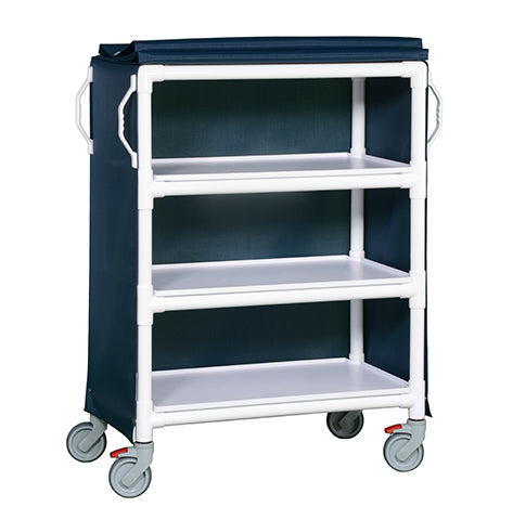 Deluxe Linen Cart with 3 shelves