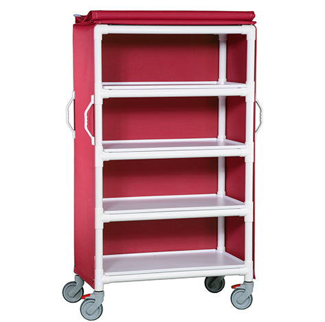 MRI Compatible Deluxe Linen Cart with Four Shelves