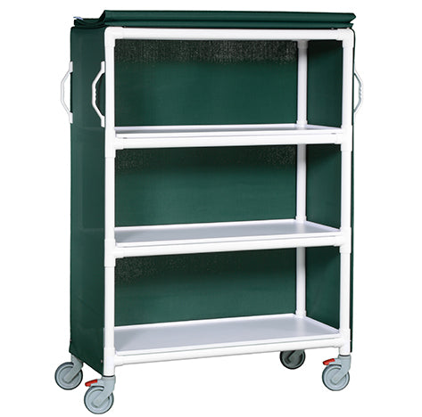 Deluxe Linen Cart with three shelves