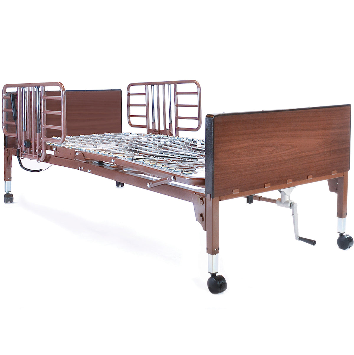 Dme Soft Rails Probasics Single Motor Semi-Electric Lightweight Bed with Half Rails ...