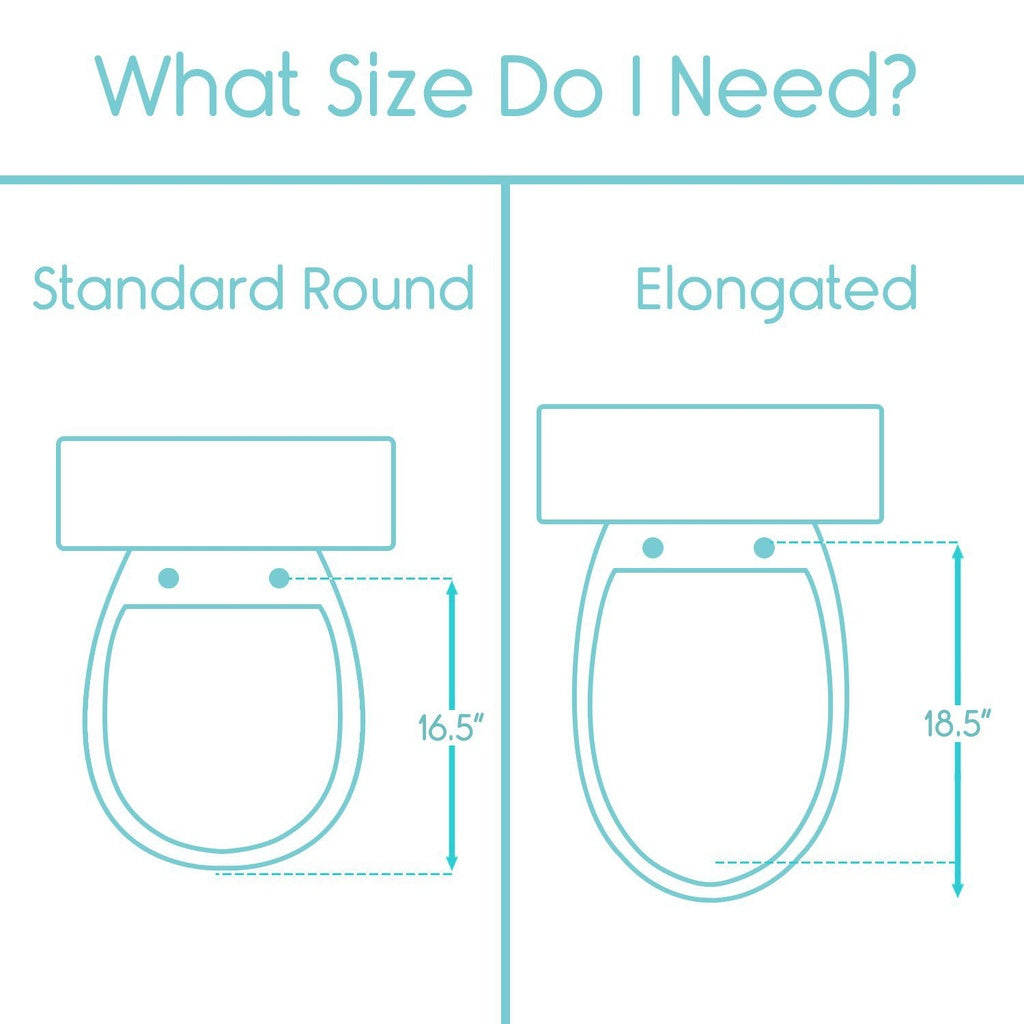 Vive Hinged Raised Toilet Seat Riser