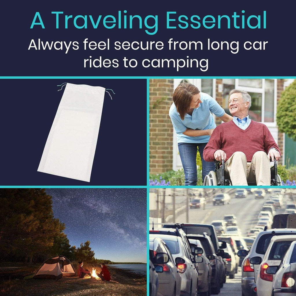 Vive Health Urinal Bag With Absorbent Pads 20 Count