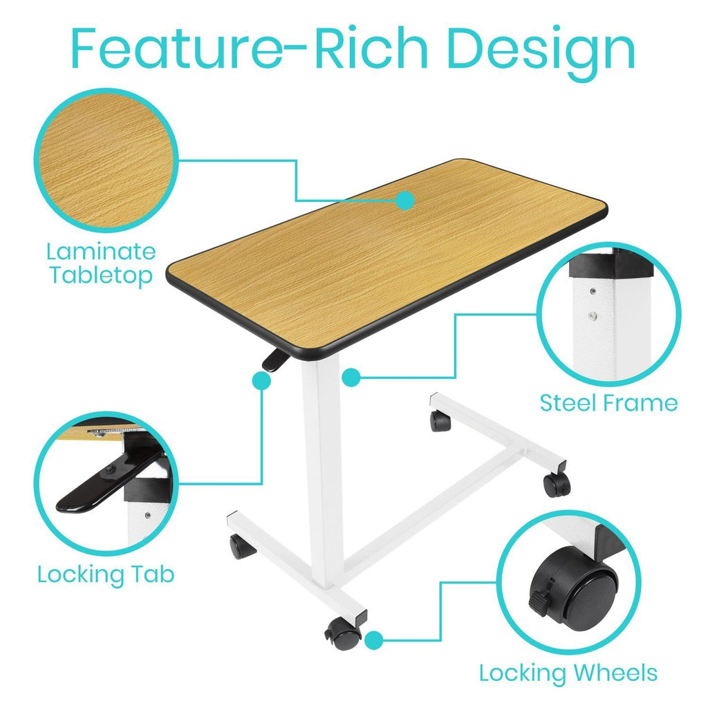 Vive Overbed Table Adjustable Height