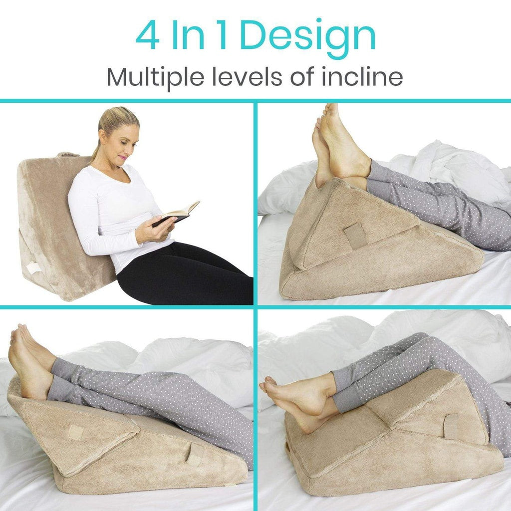 Vive Bed Wedge 3 in 1 Memory Foam Pillow
