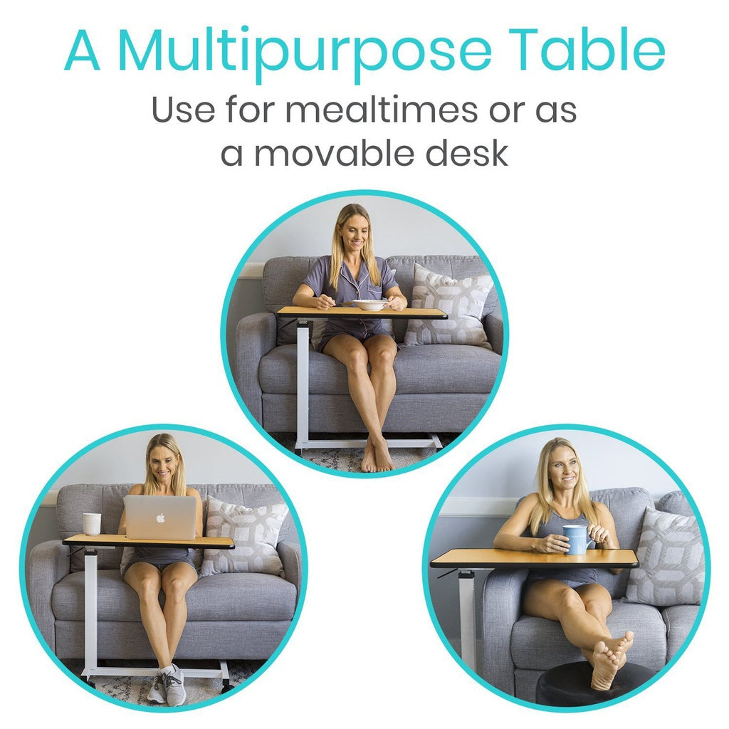 Vive Overbed Table Adjustable Height