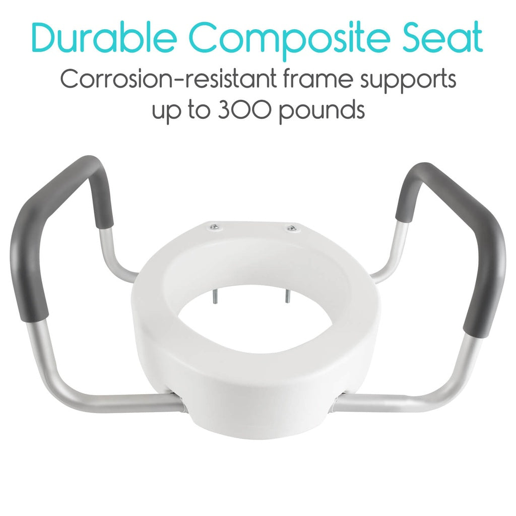 Vive Health Toilet Seat Riser with Arms