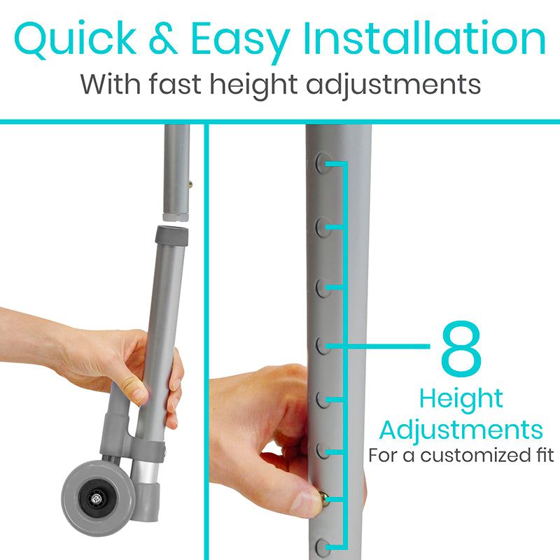 Vive Health Walker Wheels with Brakes