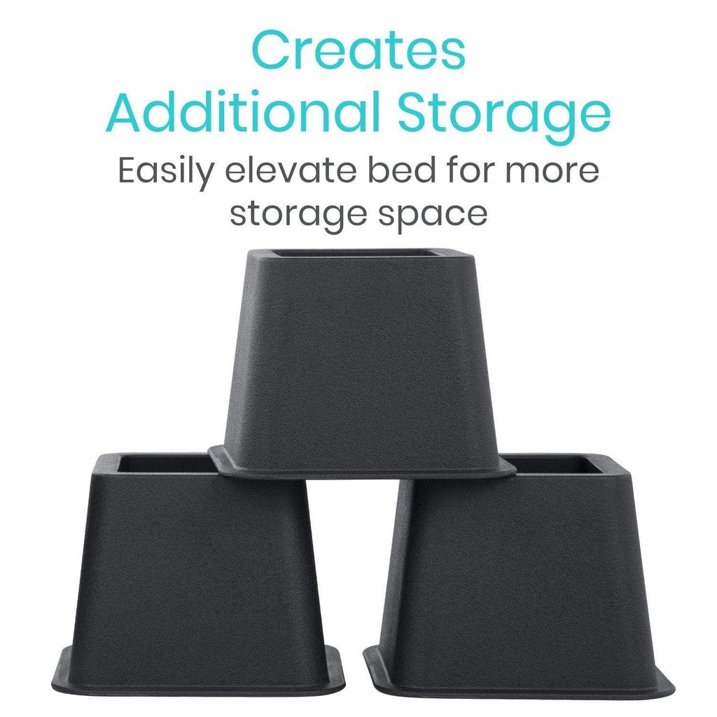Vive Bed Risers 4-Pack 3 Inches