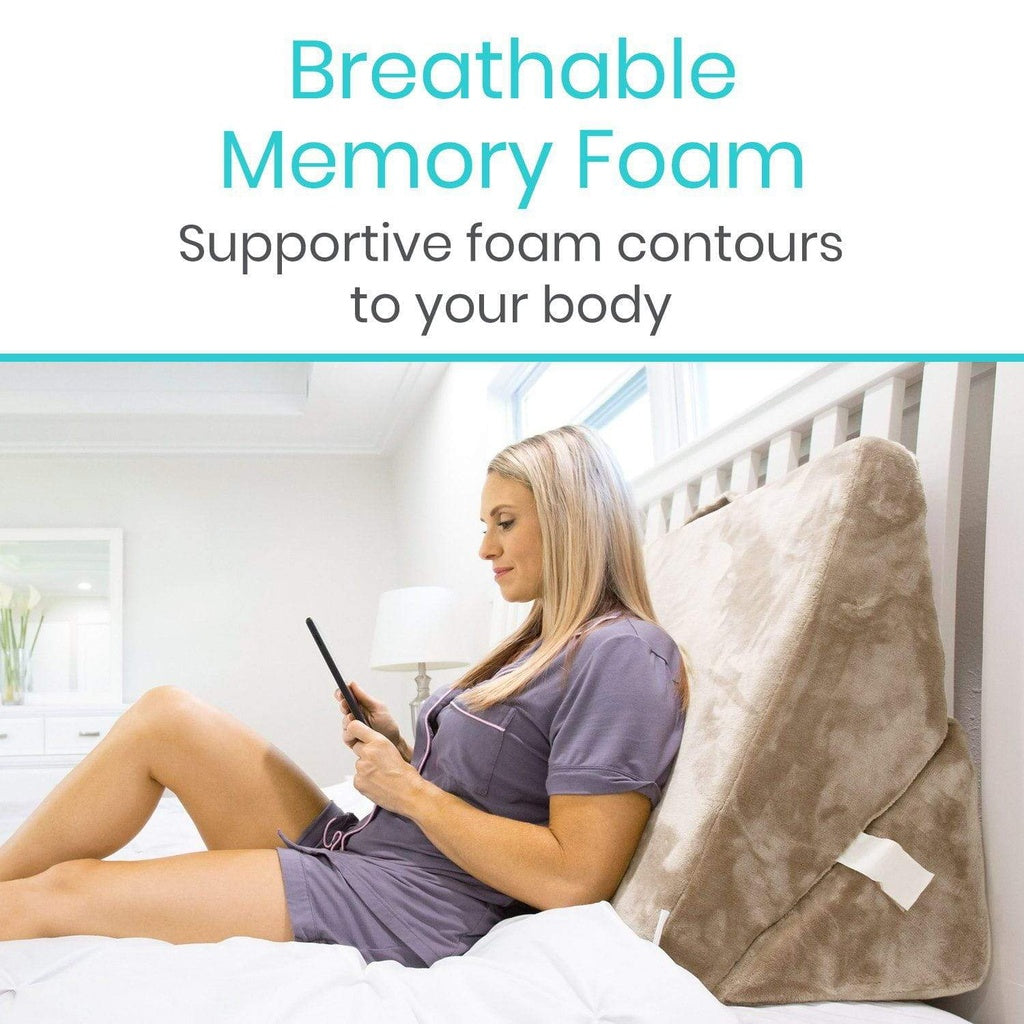 Vive Bed Wedge 3 in 1 Memory Foam Pillow