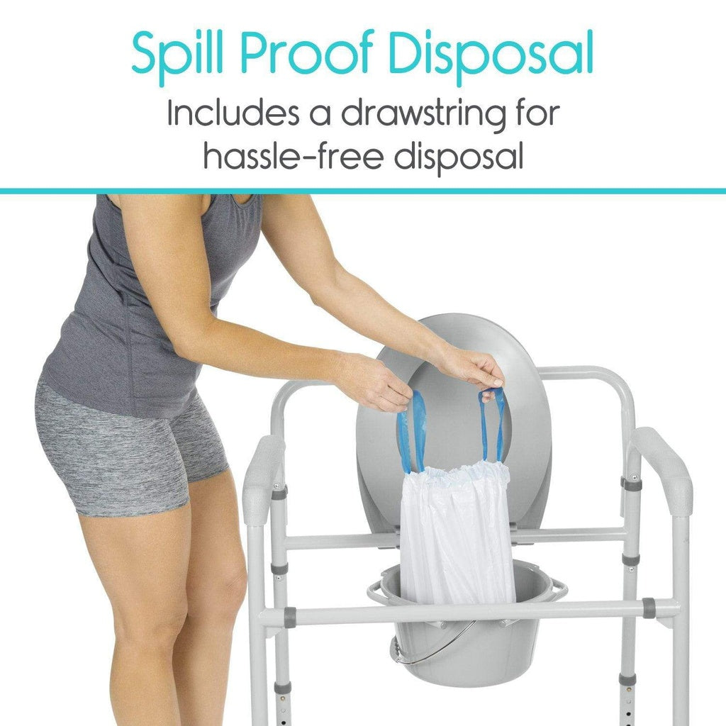 Vive Health Commode Liners Absorbent Pads