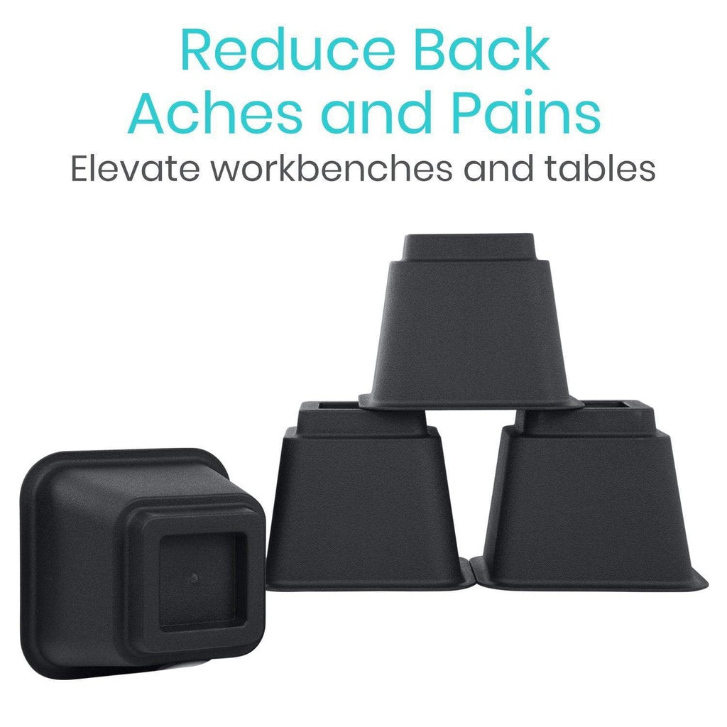 Vive Bed Risers 4-Pack 3 Inches