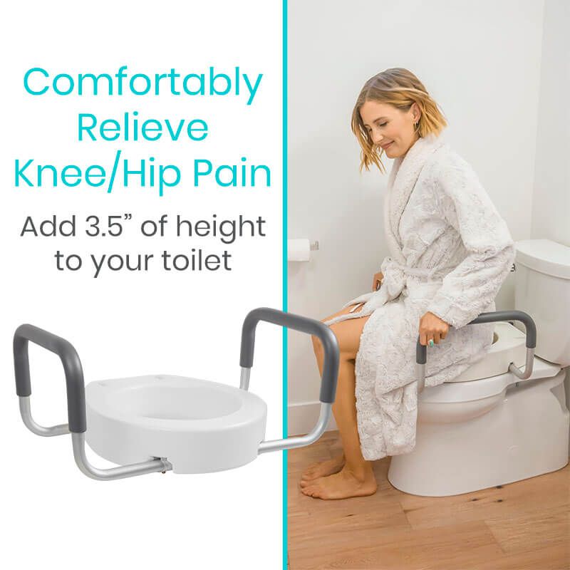 Vive Health Toilet Seat Riser with Arms