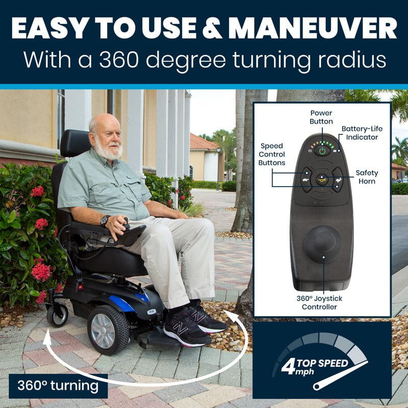 Vive Mobility Electric Wheelchair Model V 300 lbs