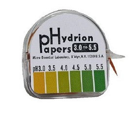 pH Paper in Dispenser Hydrion 3.0 to 5.5