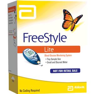 FreeStyle Lite™ Blood Glucose Monitoring System, Results in 5 Sec, No Coding