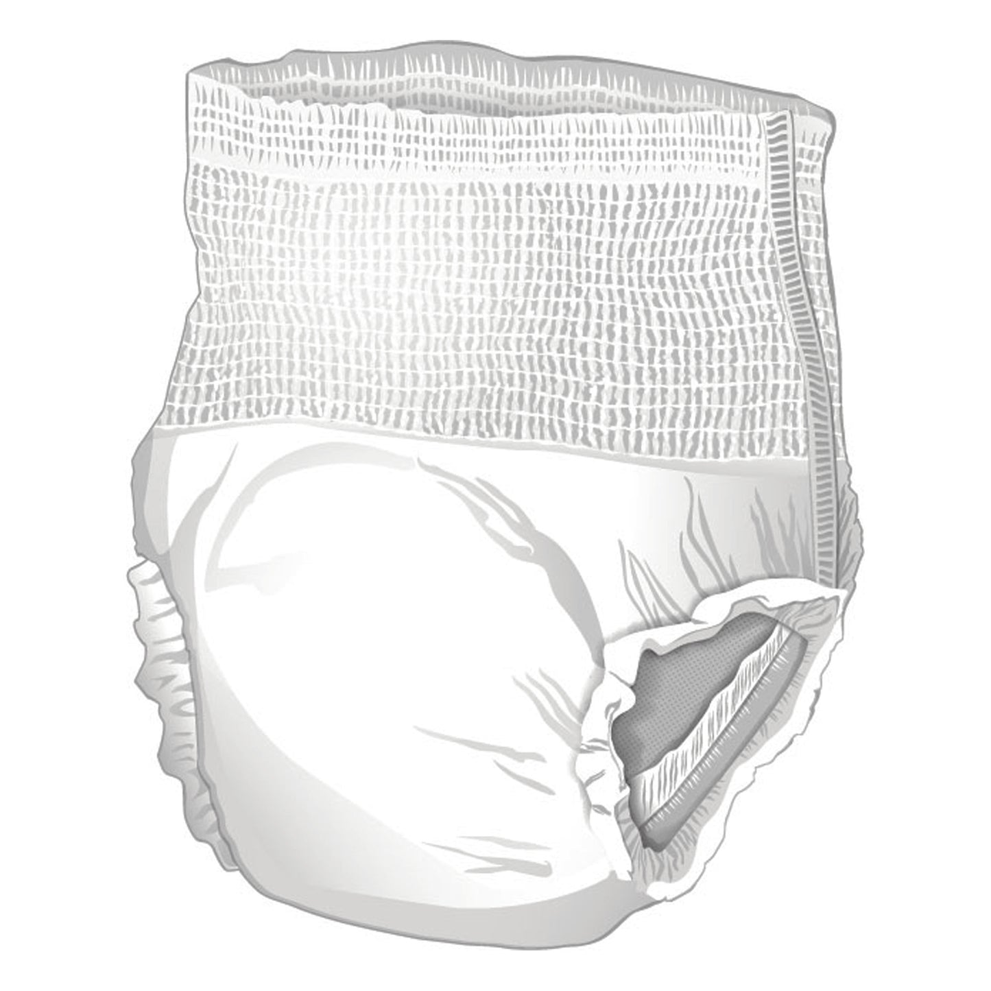 Unisex Adult Absorbent Underwear McKesson Ultra Pull On with Tear Away Seams Small Disposable Heavy Absorbency