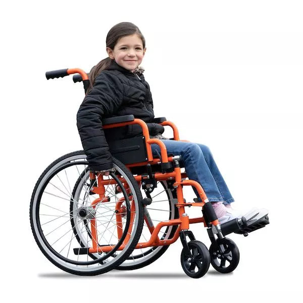 Ziggo 12" Wheelchair, Orange